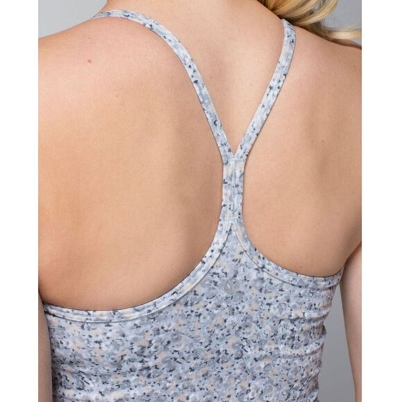 Lululemon 8 Power Y Tank Top Racerback Petite Fleur Silver Spoon Animal Print - Picture 5 of 10